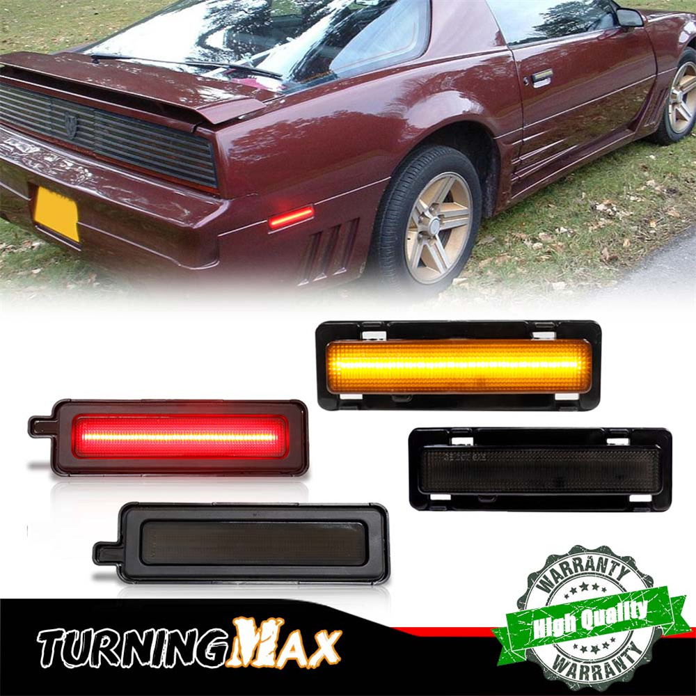 Signal Flare Kit - 車用LEDフロント/リアフェンダーフレアインジケーターランプ、サイドマーカーターンシグナルライト、パーキングライト、ポンティアック・ファイヤーバード1982-1992年式、12V対応